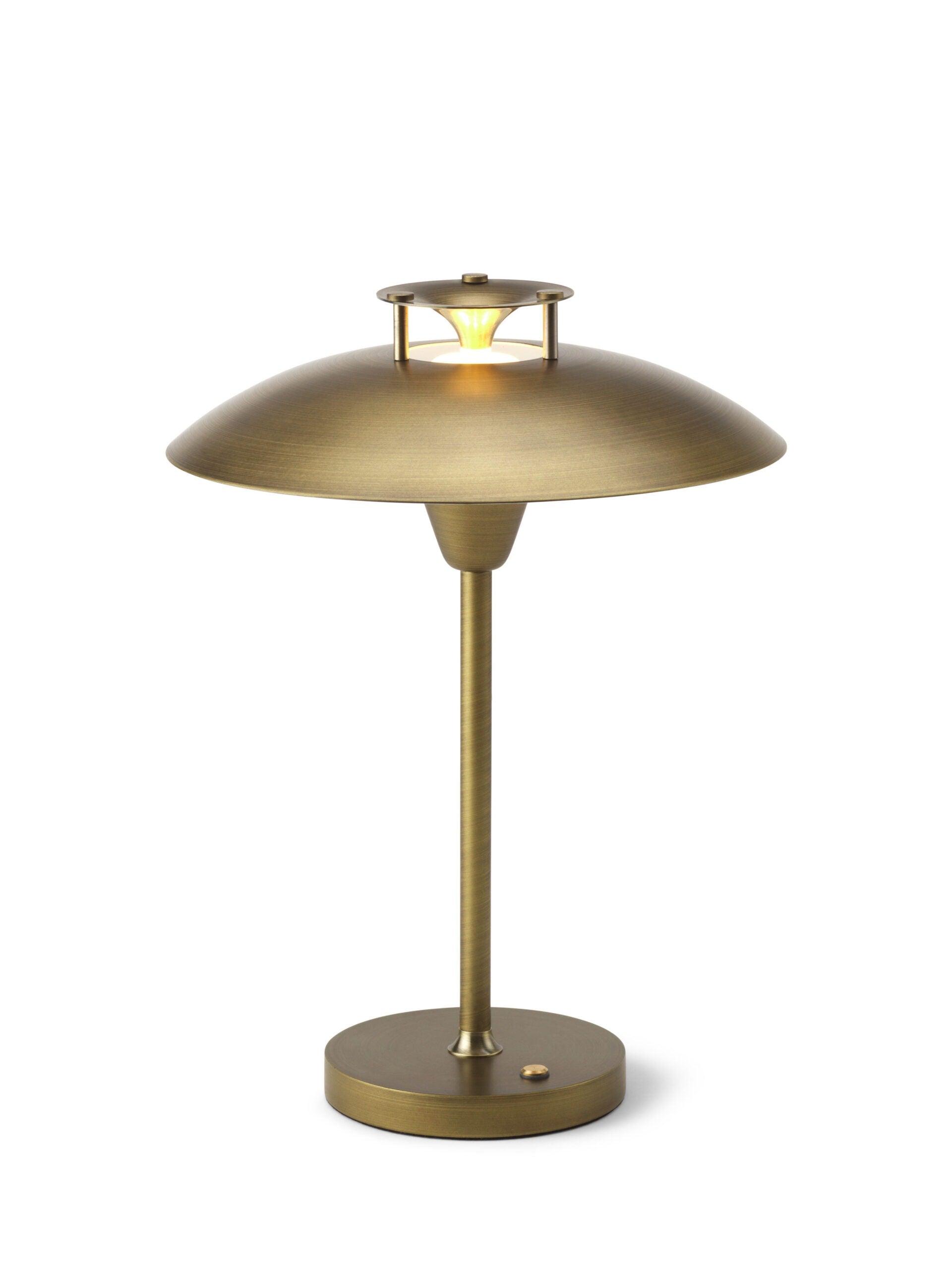 Stepp 1-2-3 messing portable LED bordlampe billede 1