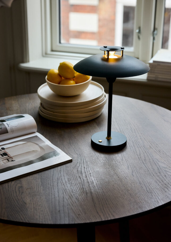 Stepp 1-2-3 mørkegrøn portable LED bordlampe billede 4