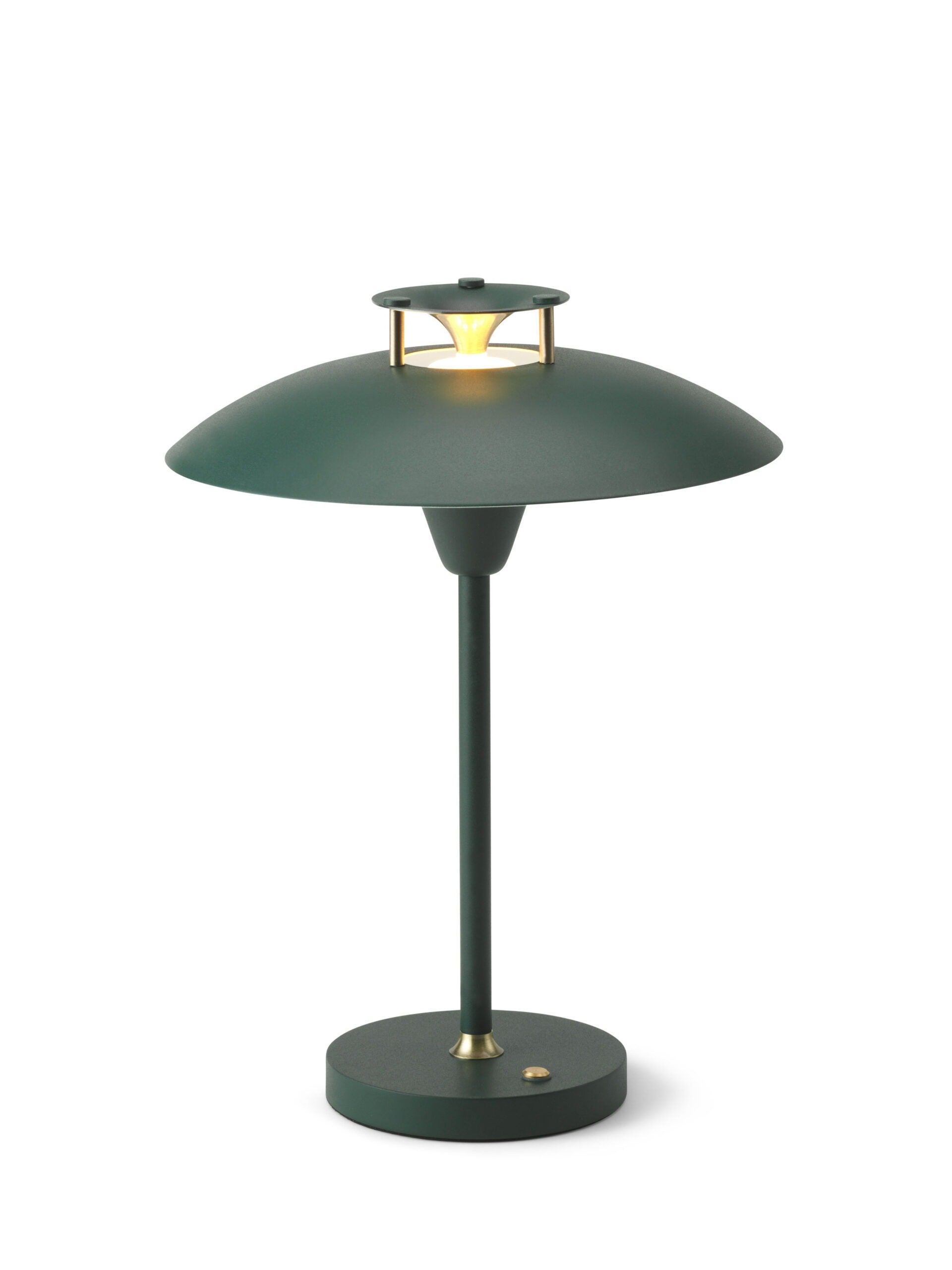 Stepp 1-2-3 mørkegrøn portable LED bordlampe billede 1