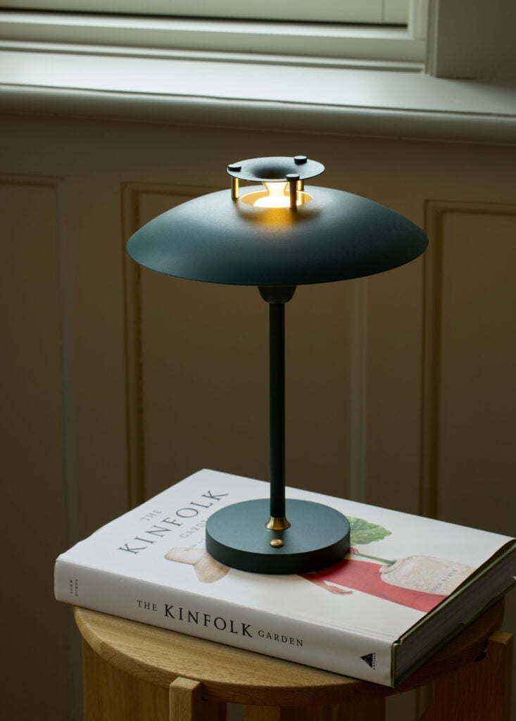 Stepp 1-2-3 mørkegrøn portable LED bordlampe billede 3
