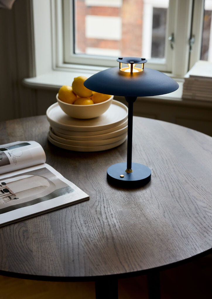Stepp 1-2-3 blå portable LED bordlampe billede 4