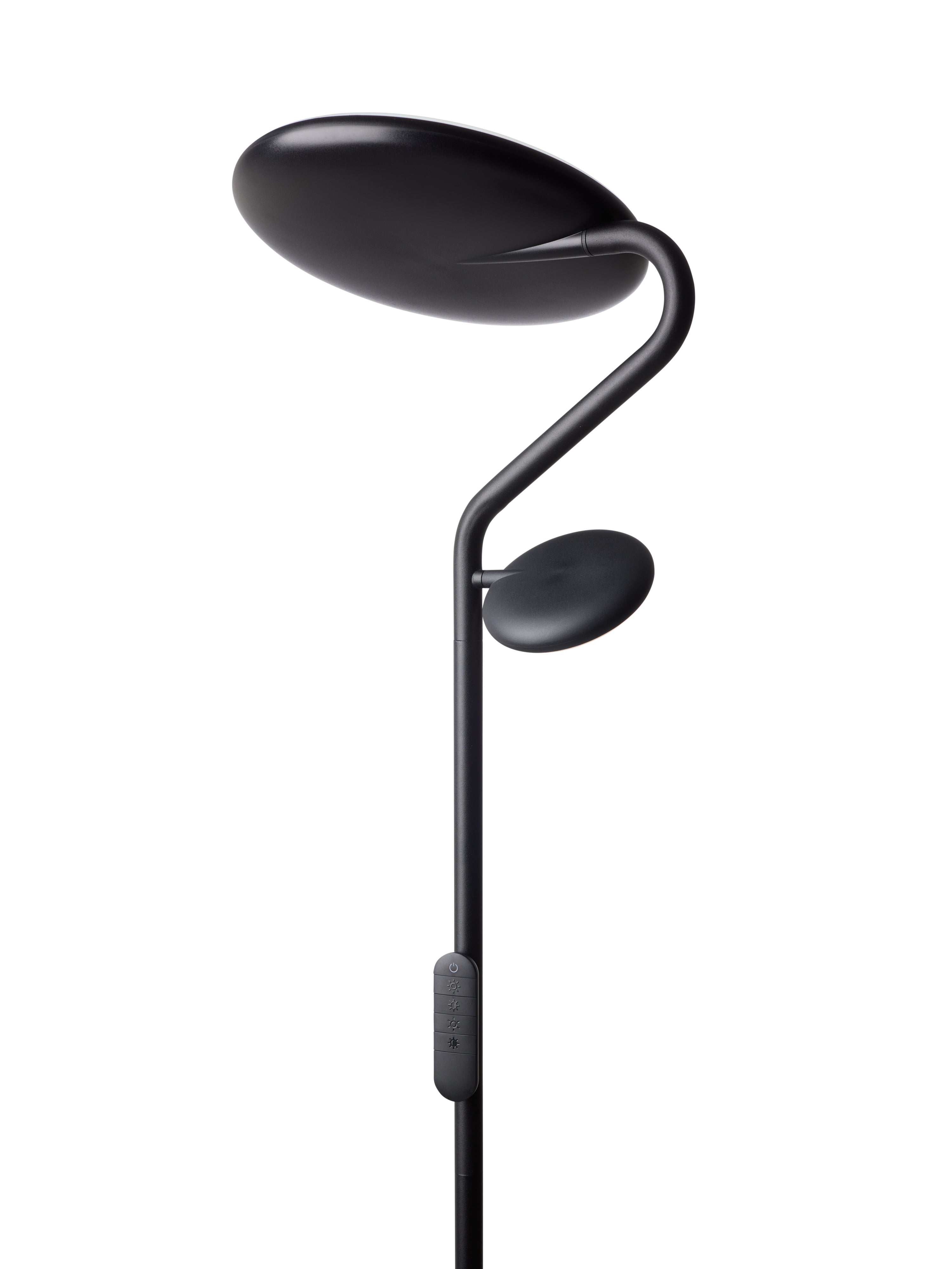 Slim Uplight Gulvlampe Black billede 3