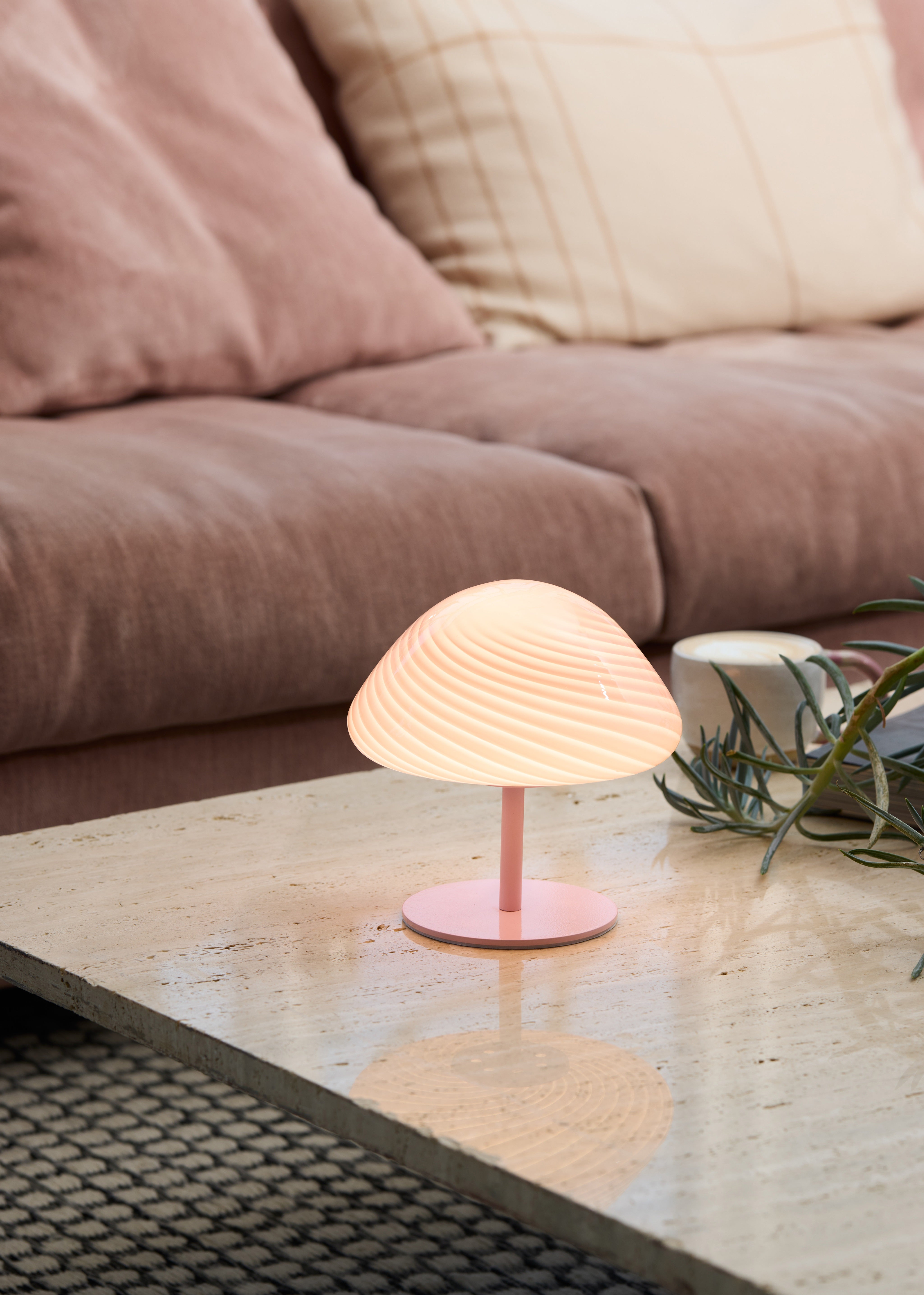 Mini Mush rosa bordlampe billede 3