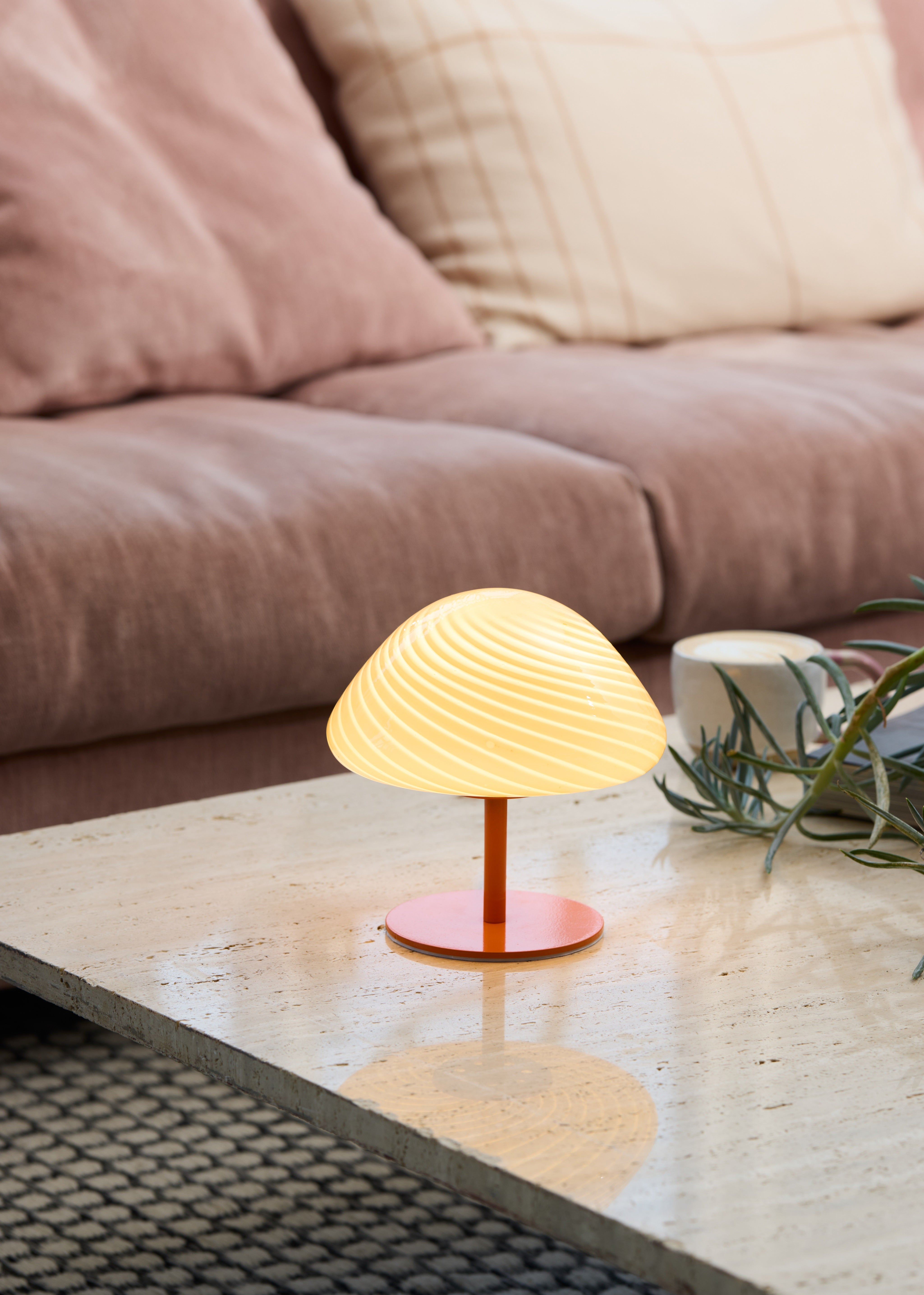 Mini Mush orange bordlampe billede 3