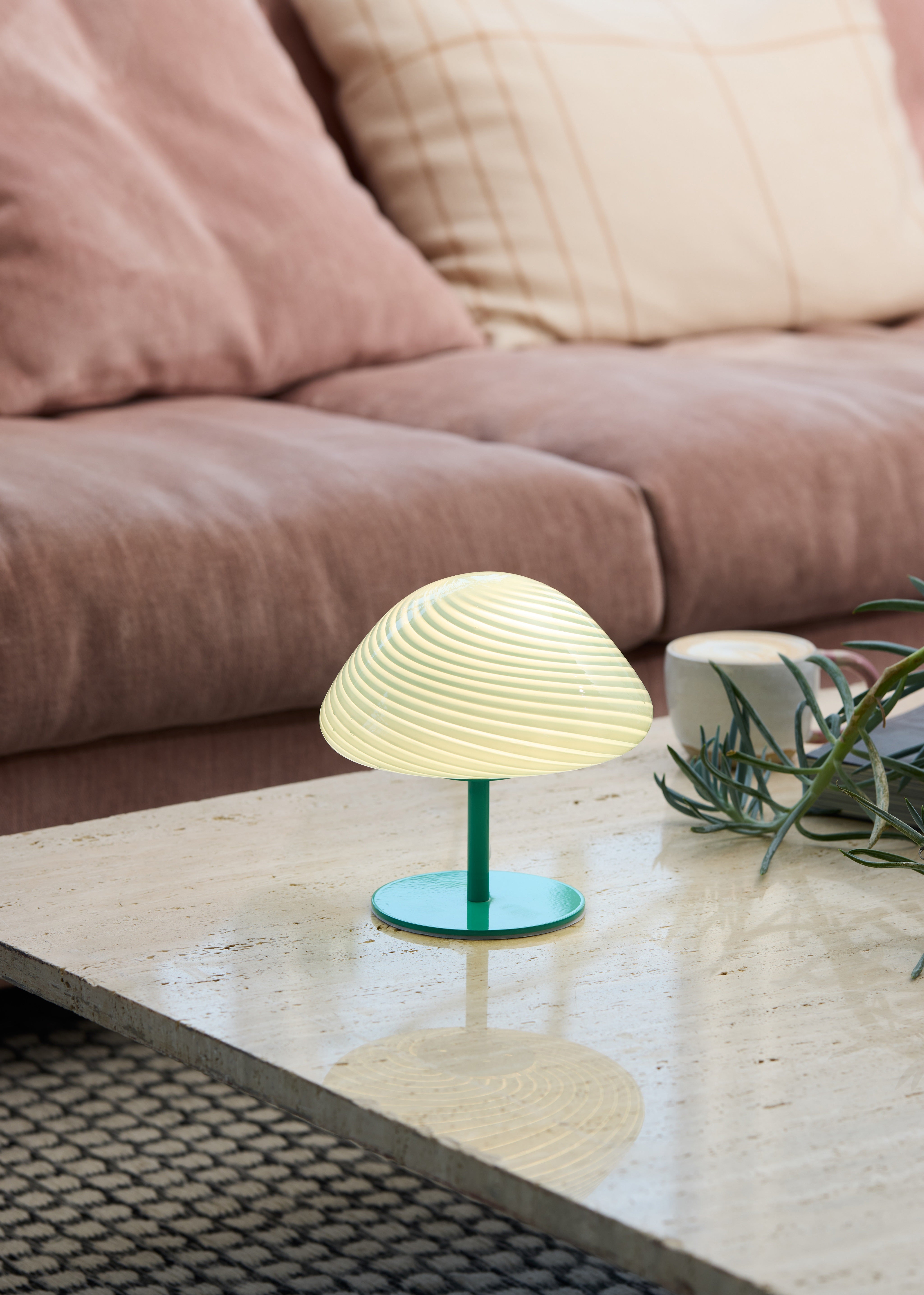 Mini Mush turkis bordlampe billede 3