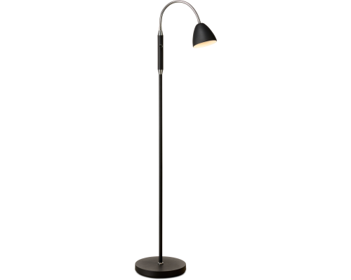 Room 1-Arm Gulvlampe Sort Krom billede 2
