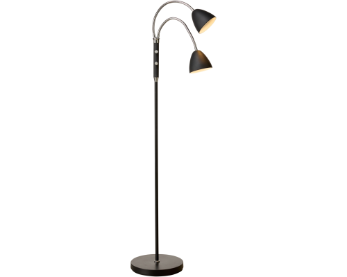 Room 2-Arm Gulvlampe Sort Krom billede 2