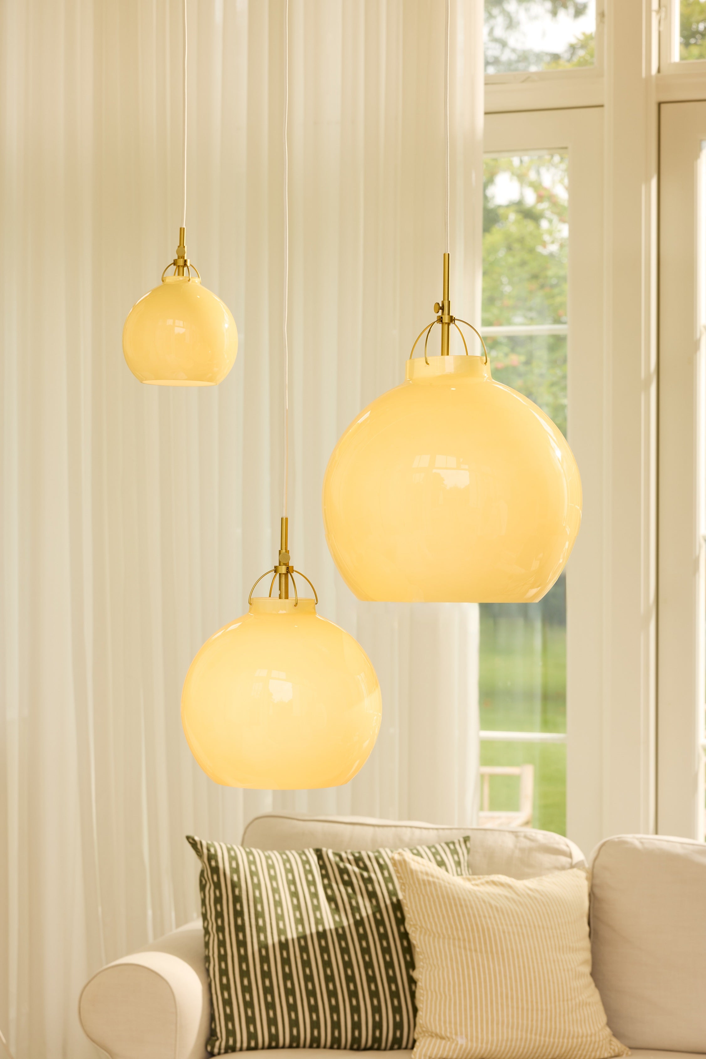 Toscana Pendel Ø18 Cream billede 3