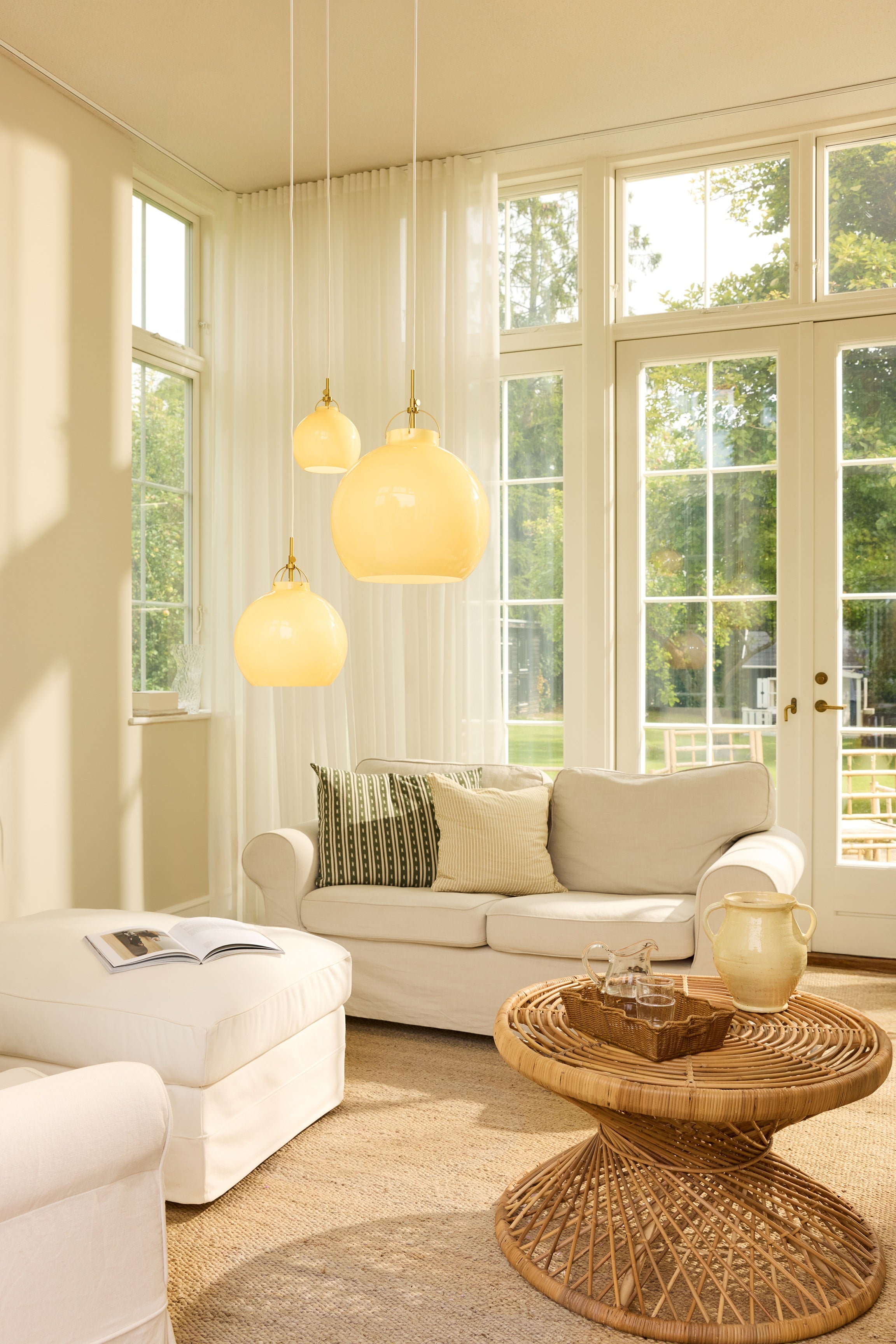 Toscana Pendel Ø27 Cream billede 4