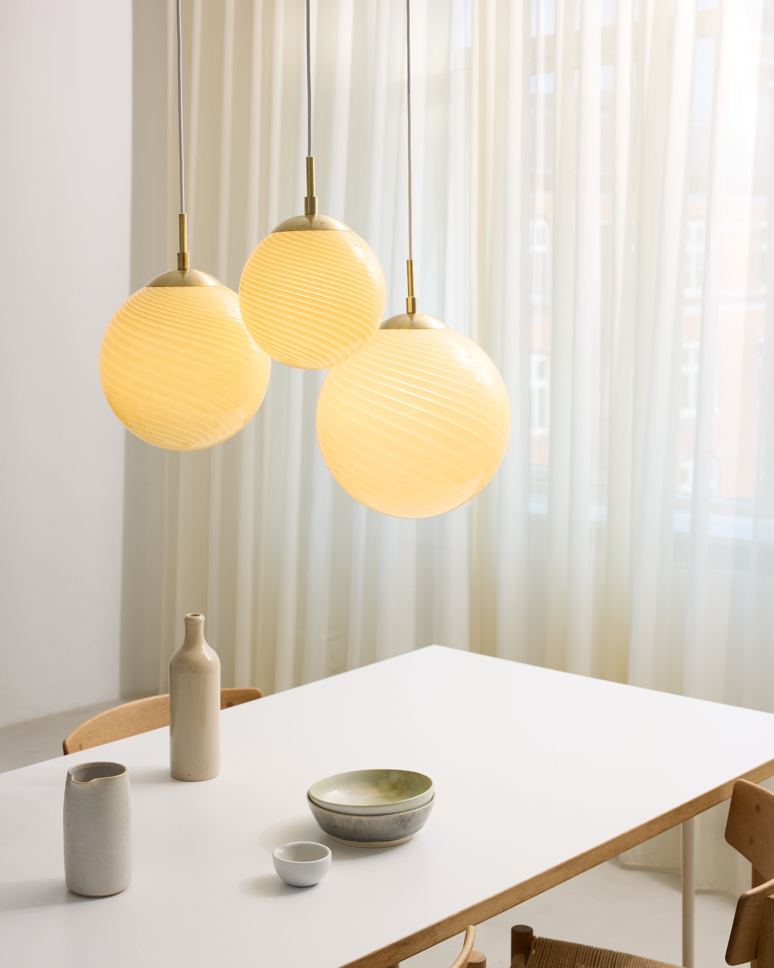 Candy Ball Pendel Ø25 Cream billede 4