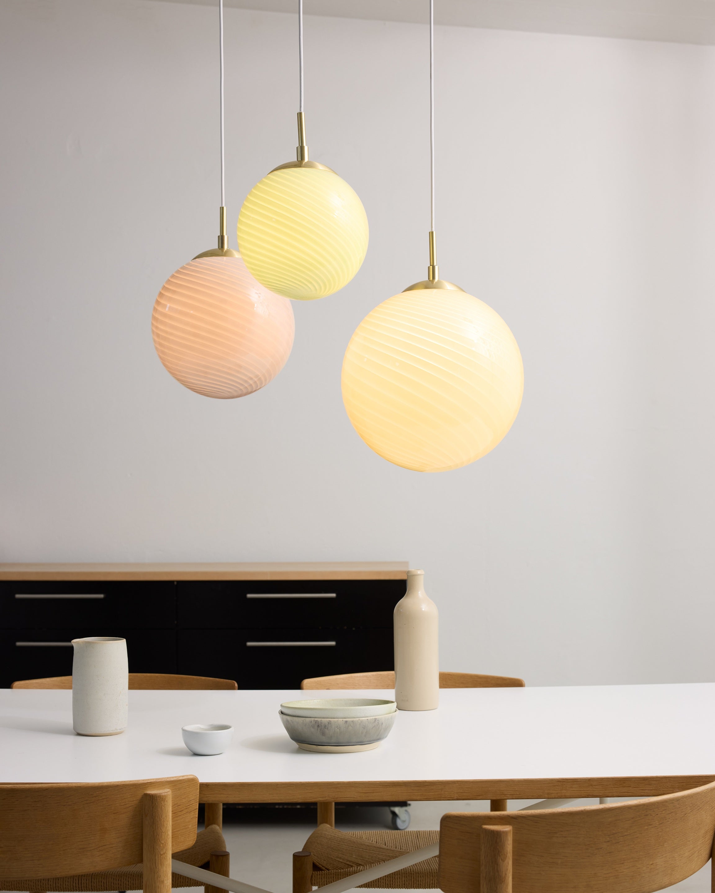 Candy Ball Pendel Ø30 Cream billede 3