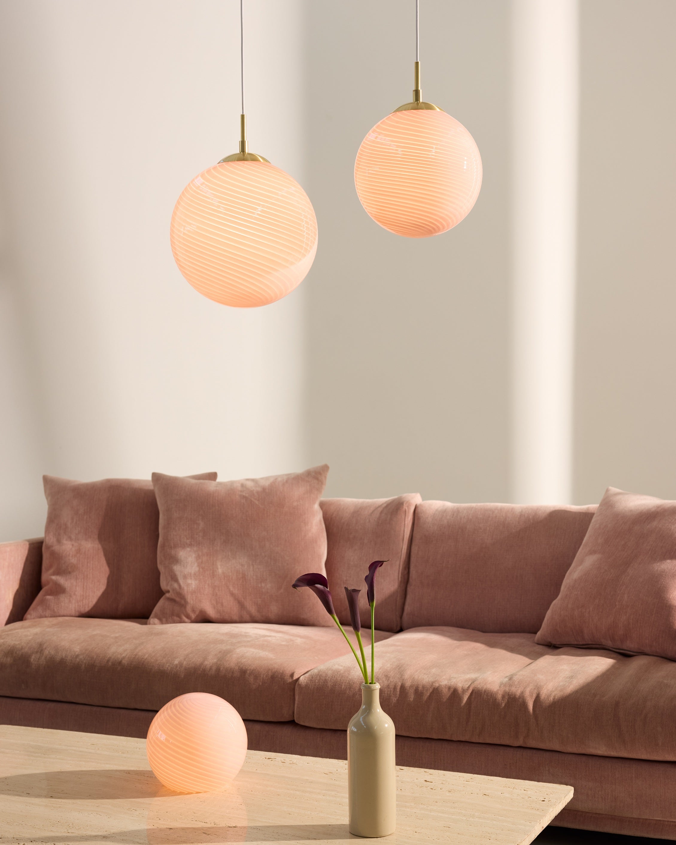Candy Ball Pendel Ø30 Rose billede 4