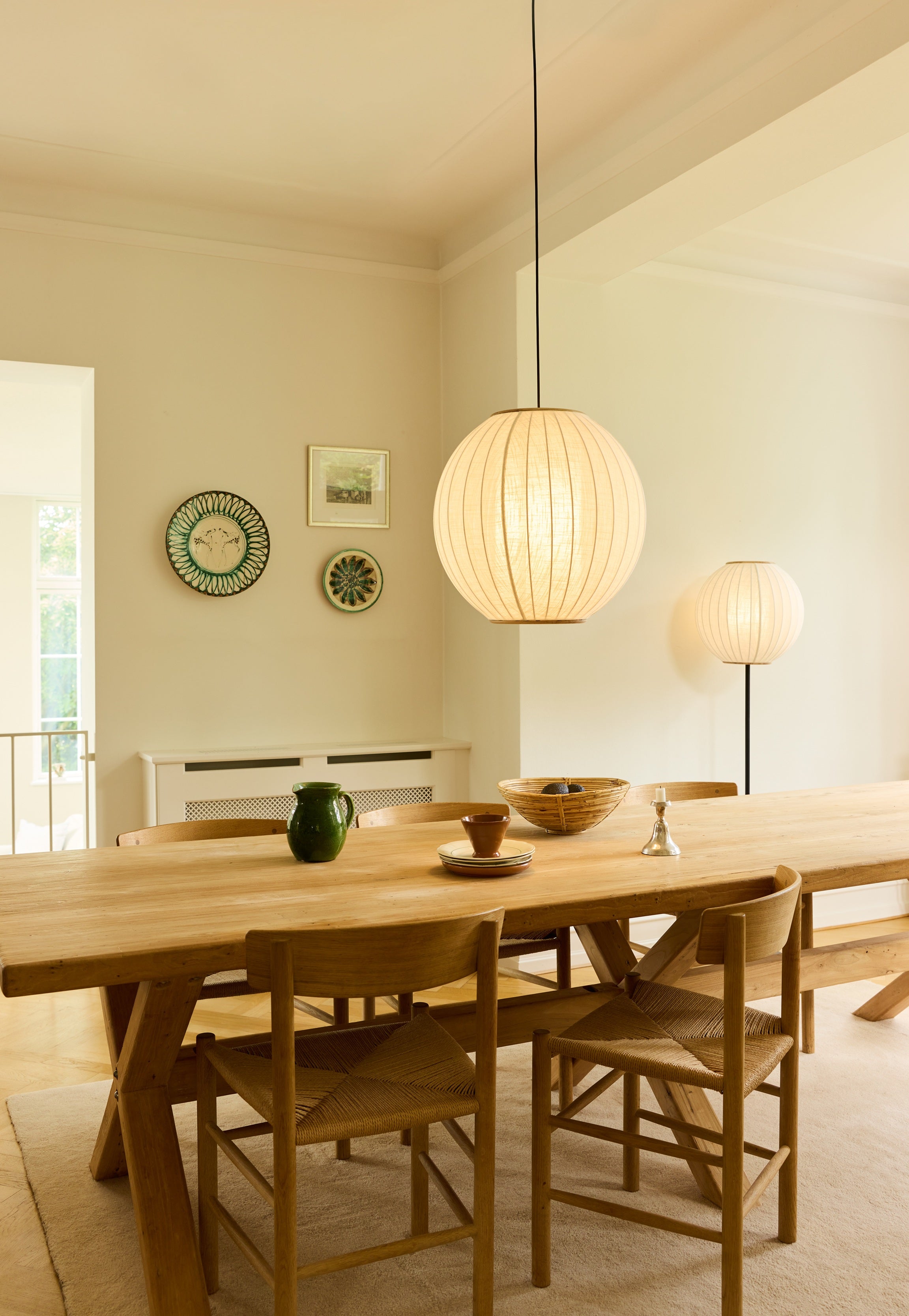 Balloon Gulvlampe Ø40 Linen Hvid billede 4