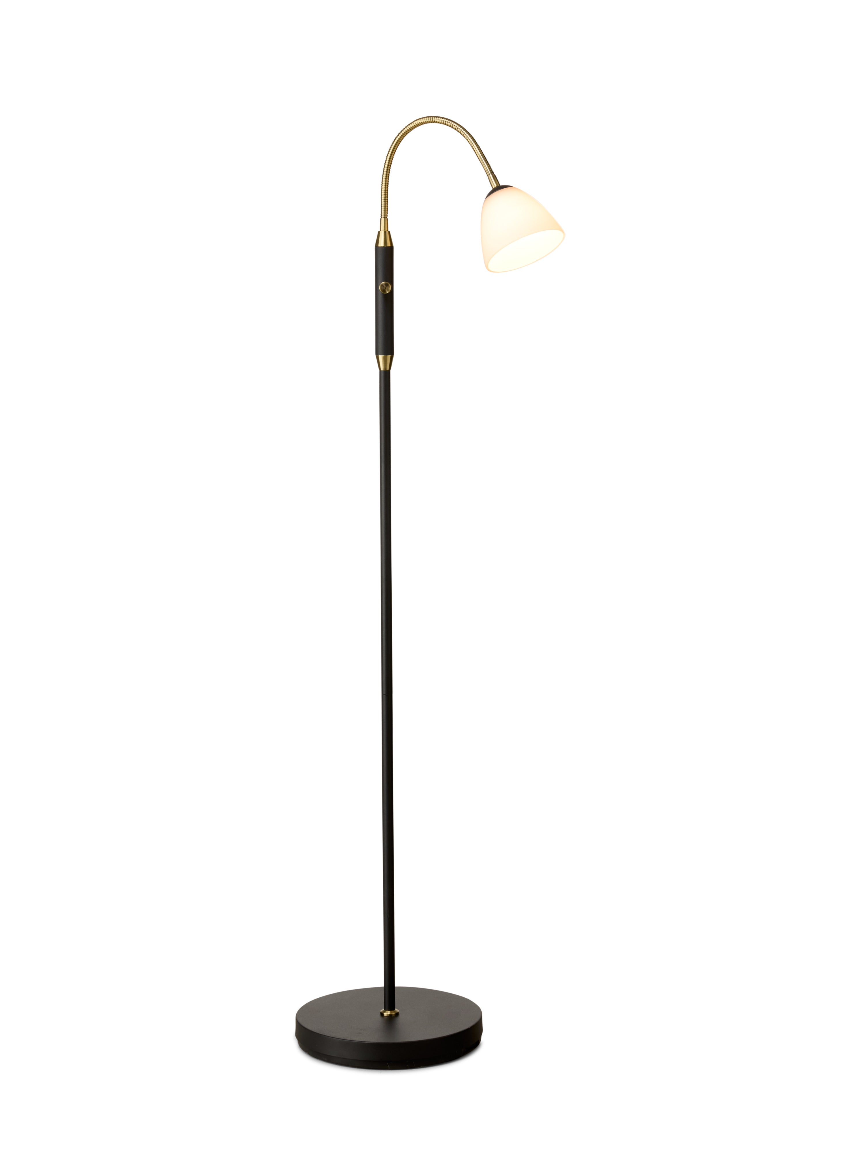 Lucid LED 1-Arm Gulvlampe Opal Antique billede 1