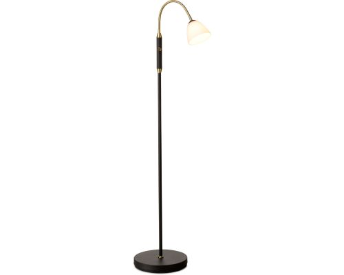 Lucid LED 1-Arm Gulvlampe Opal Antique billede 2