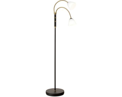 Lucid LED 2-Arm Gulvlampe Opal Antique billede 1