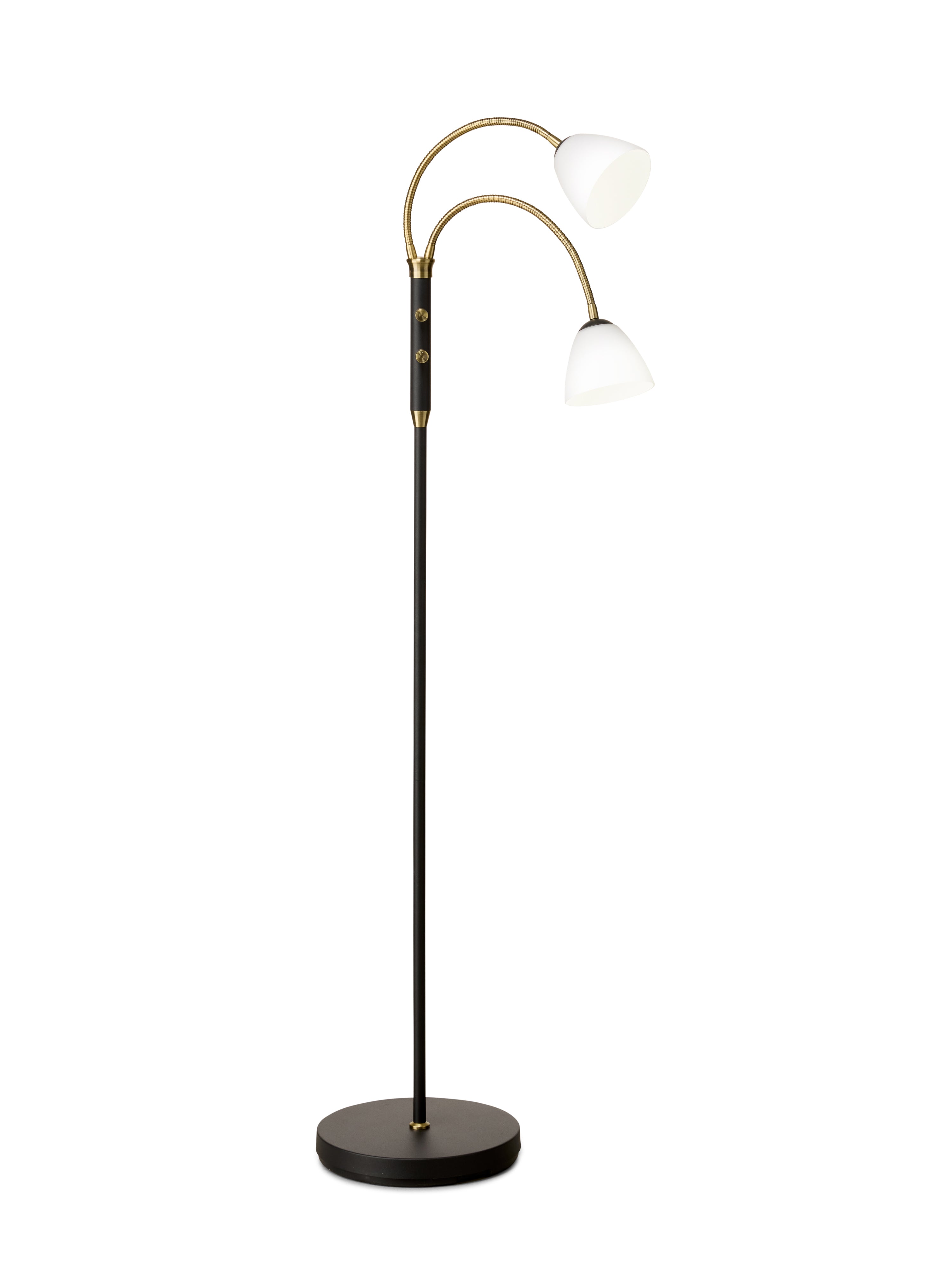 Lucid LED 2-Arm Gulvlampe Opal Antique billede 2