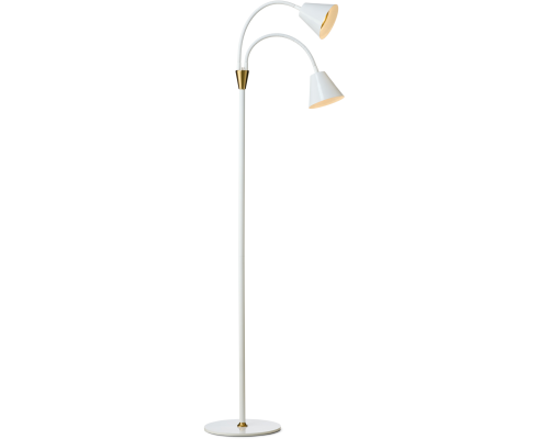 Halo Design Hygge 2 arm hvid gulvlampe billede 1