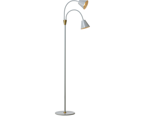 Halo Design Hygge 2 arm grå gulvlampe billede 1