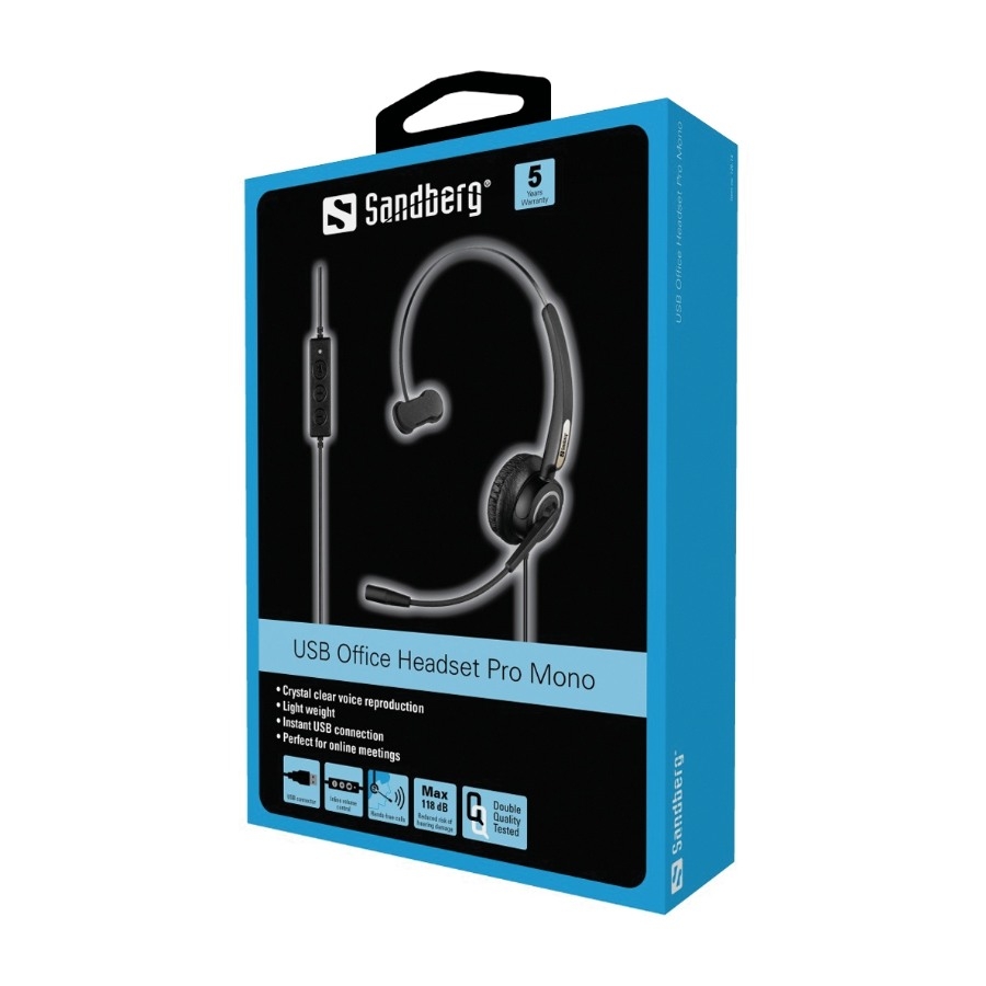 Sandberg USB Office headset Pro mono billede 3