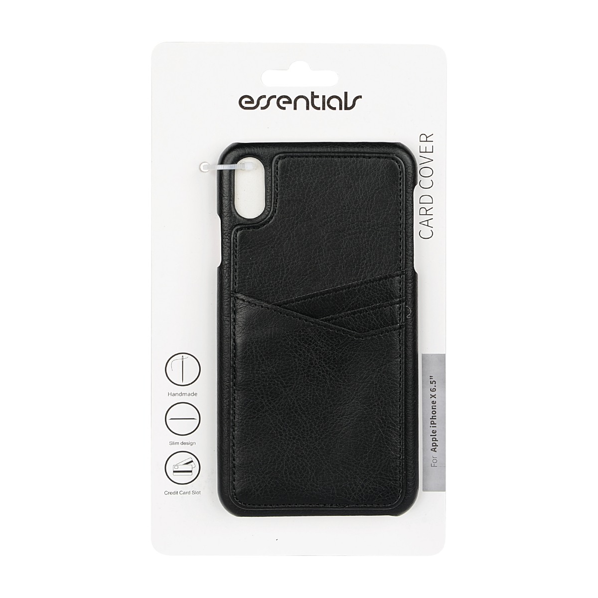 Essentials iPhone XS Max Wallet Cover, sort billede 2