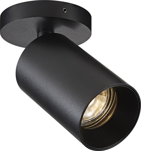 SpotOn Circle1 Loftslampe Sort billede 1