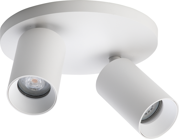 SpotOn Circle2 Loftslampe Hvid billede 1