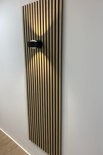 Easy Lens W120 LED Væglampe Sort billede 4