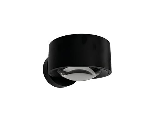 Easy Lens W120 LED Væglampe Sort billede 2
