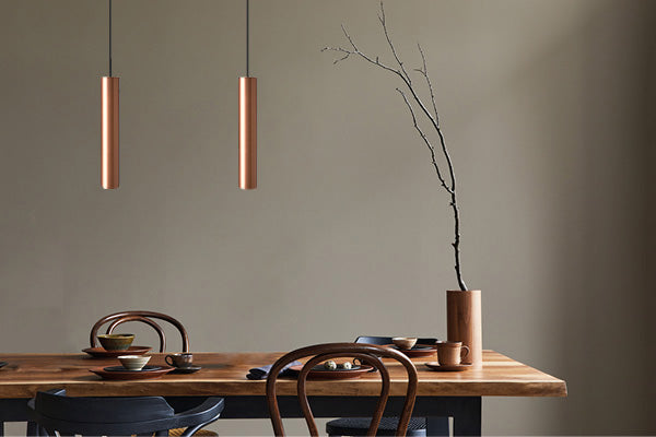 Tube Flex Pendel GU10 L35 - Rose Gold billede 4