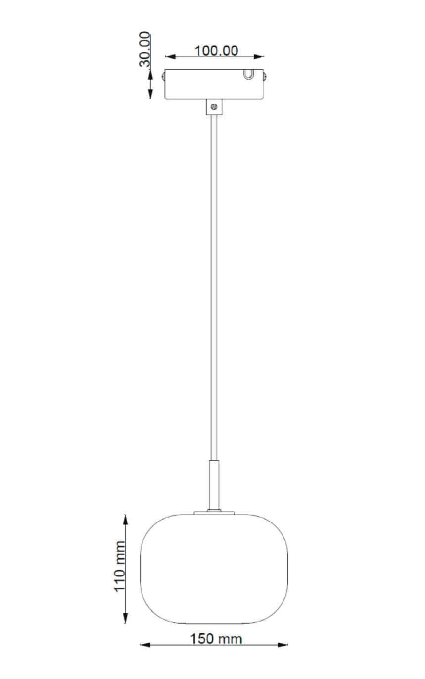 Cuscino lille pendel titanium billede 2