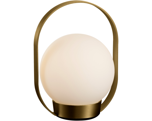 Palla T1 bruneret messing portable bordlampe billede 2