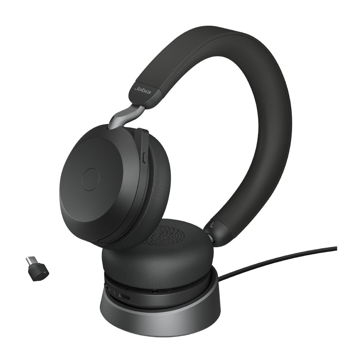 Jabra Evolve2 75 trådløst headset, sort billede 4