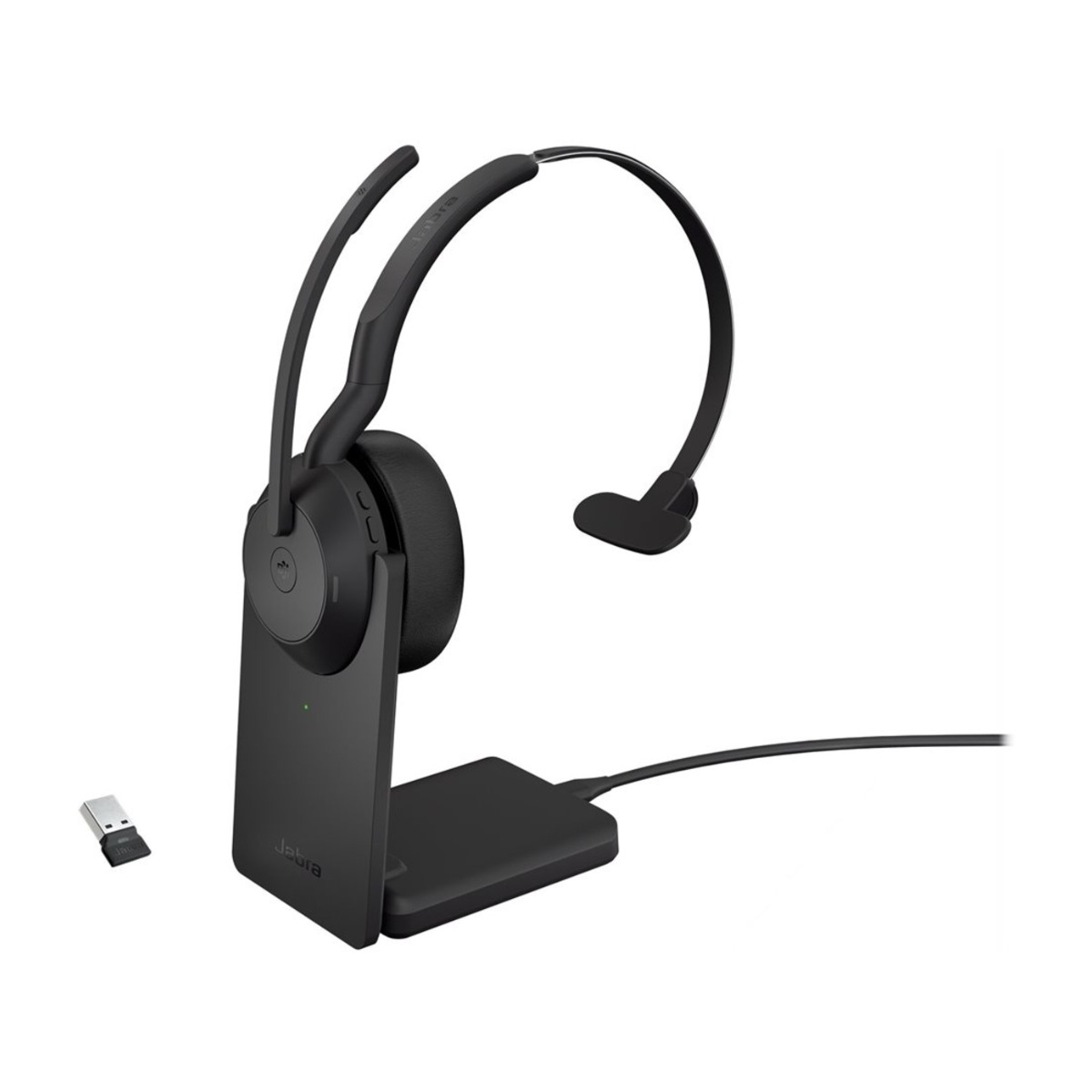 Jabra Evolve2 55 Link380a MS Mono headset, sort billede 4