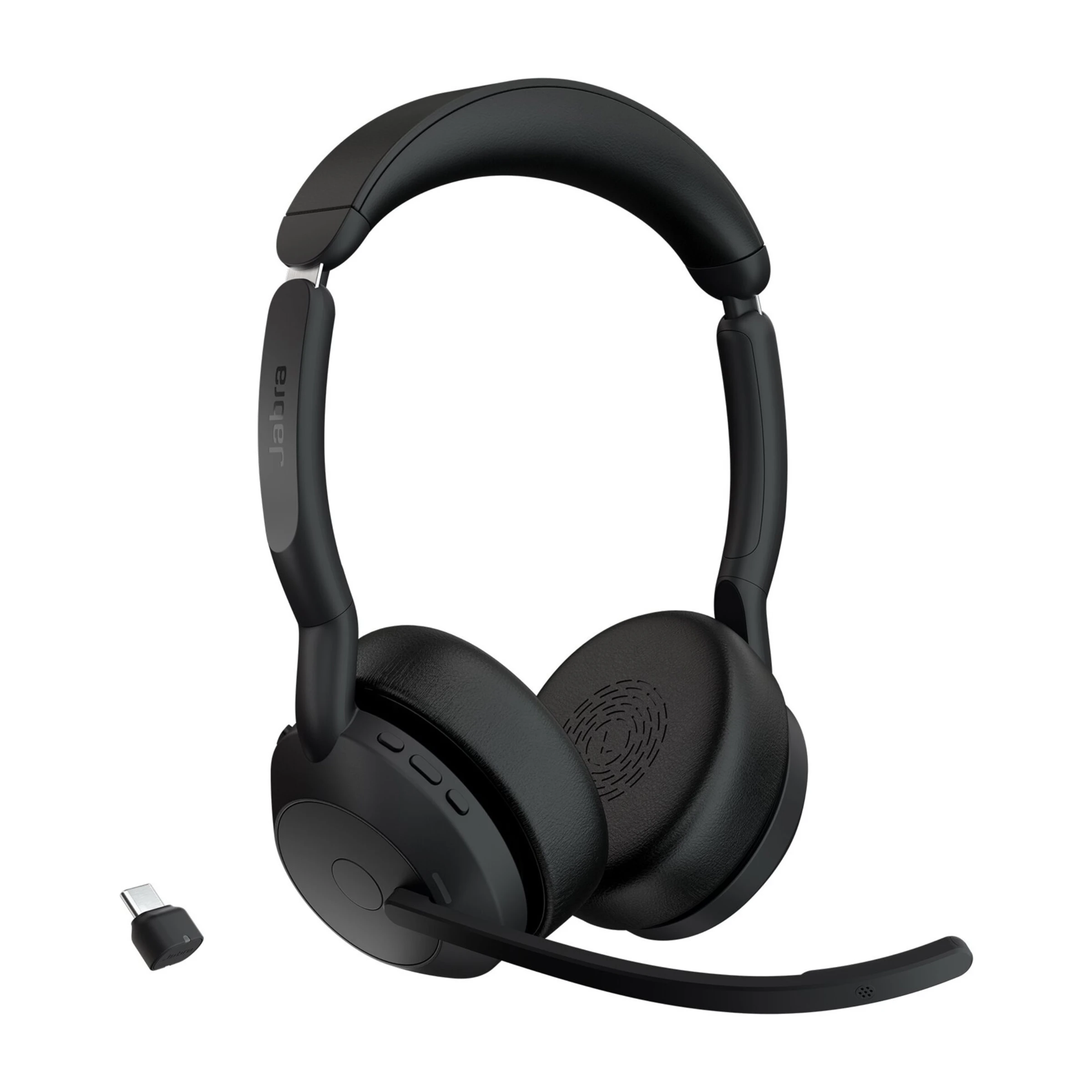Jabra Evolve2 55 Link380c UC Stereo headset, sort billede 3