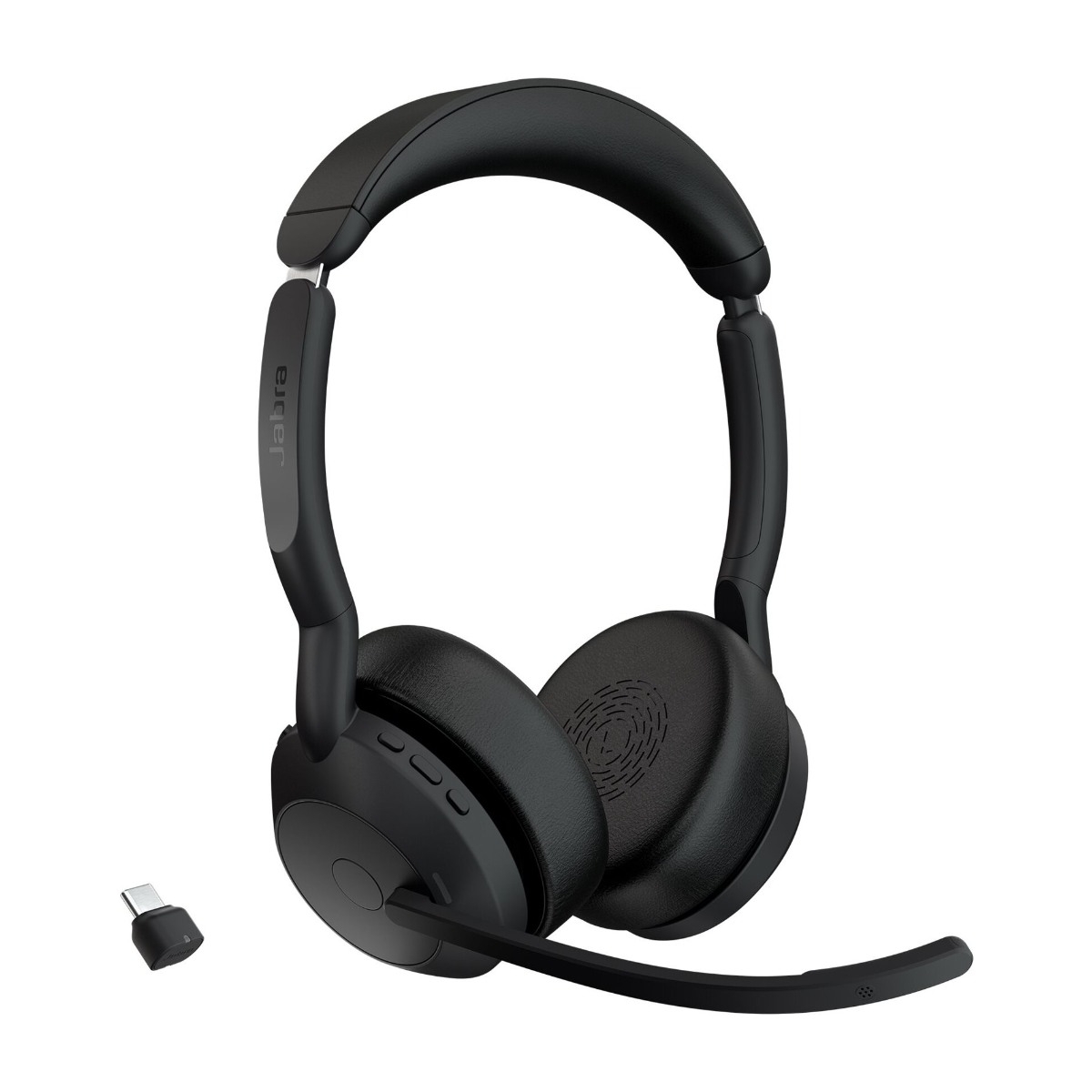 Jabra Evolve2 55 Link380c UC Stereo headset, sort billede 4
