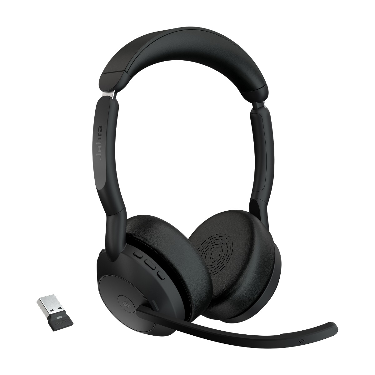 Jabra Evolve2 55 MS Link 380A Stereo trådløst headset billede 1