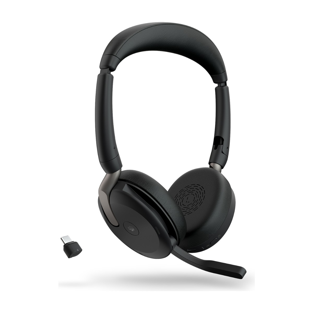 Jabra Evolve2 65 Flex MS Stereo trådløst headset og opladningsstander billede 3