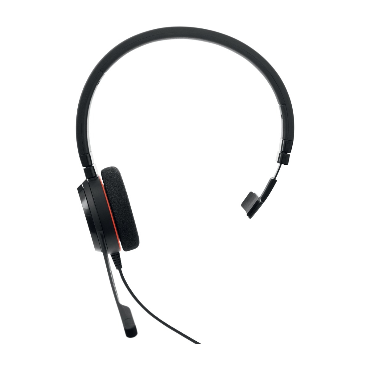 Jabra Evolve 20 MS Mono Headset, med ledning, USB-C / USB-A, sort billede 2