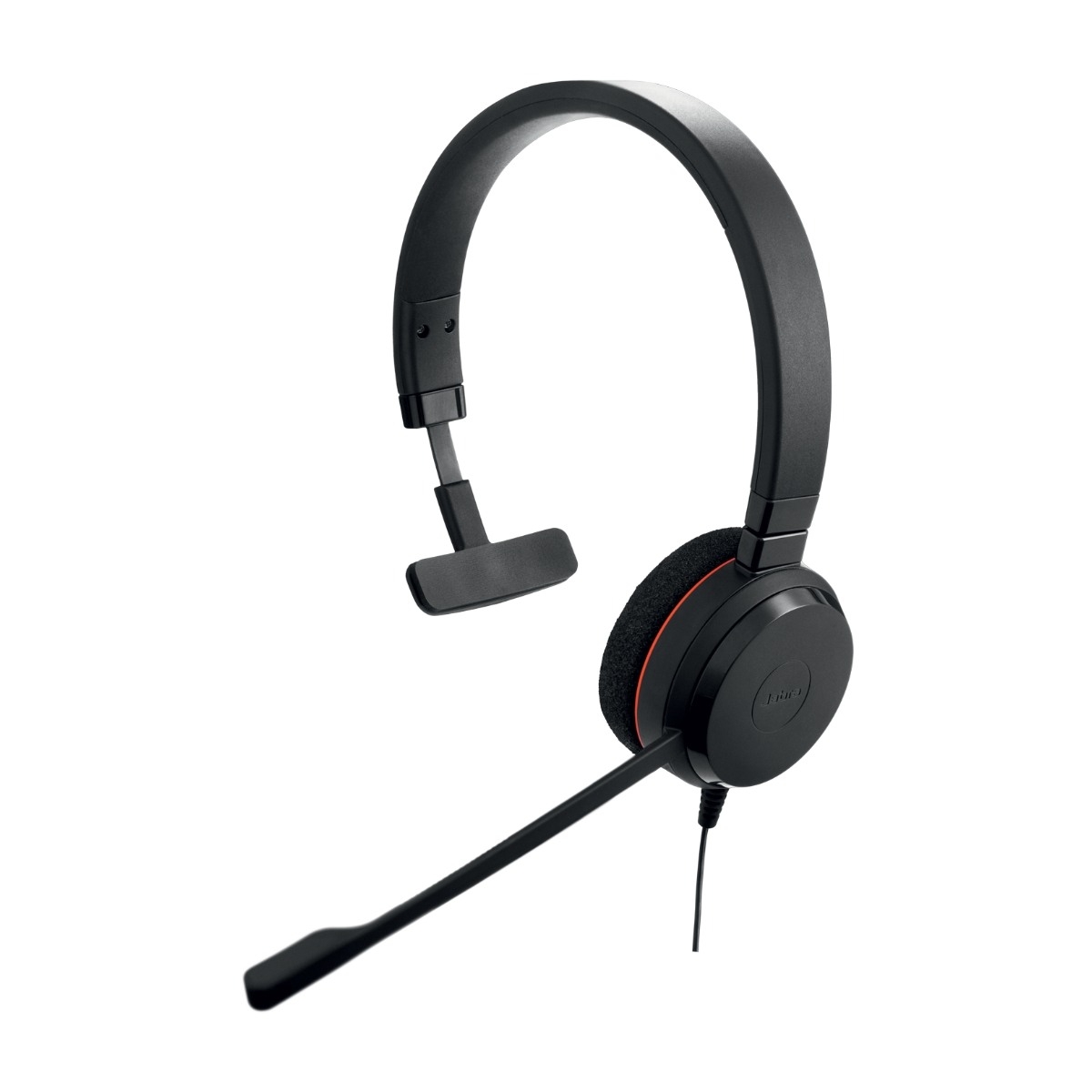 Jabra Evolve 20 MS Mono Headset, med ledning, USB-C / USB-A, sort billede 1
