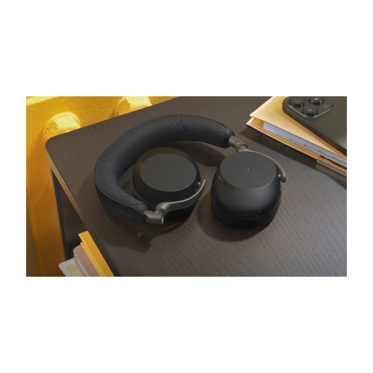 Jabra Evolve3 75 headset, UC Link390c sort billede 2