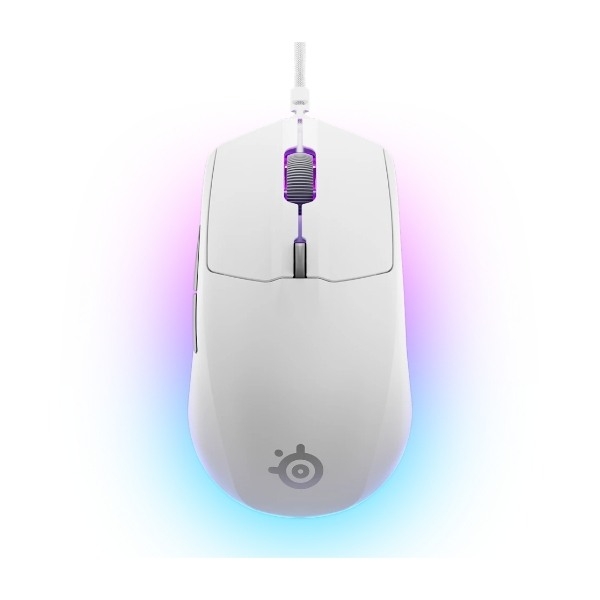SteelSeries Rival 3 Gen 2 gaming mus, hvid billede 4