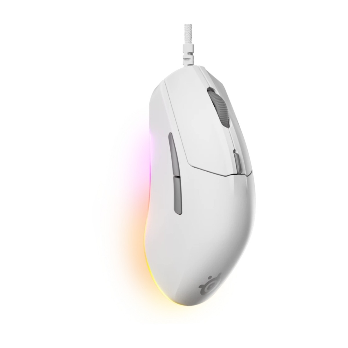 SteelSeries Rival 3 Gen 2 gaming mus, hvid billede 3