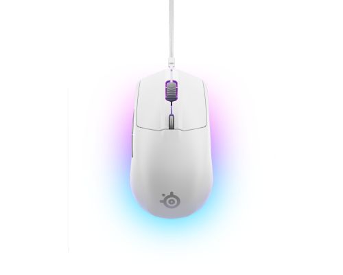 SteelSeries Rival 3 Gen 2 gaming mus, hvid billede 2