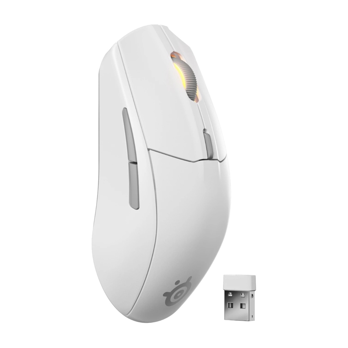 SteelSeries Rival 3 Gen 2 trådløs gaming mus, hvid billede 2