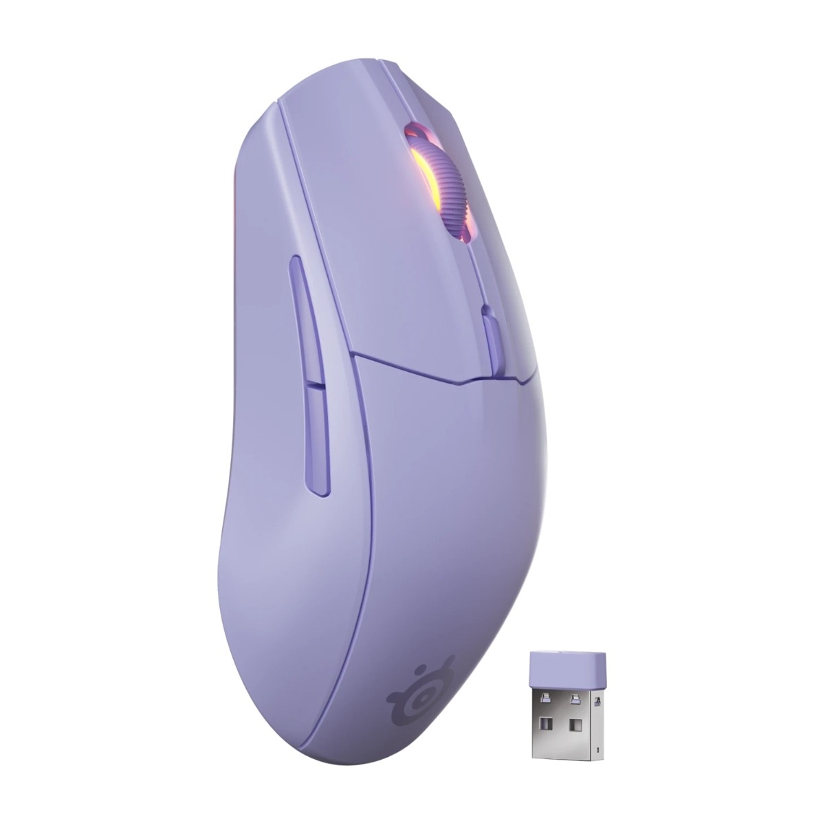 SteelSeries Rival 3 Gen 2 trådløs gaming mus, lavendel billede 2
