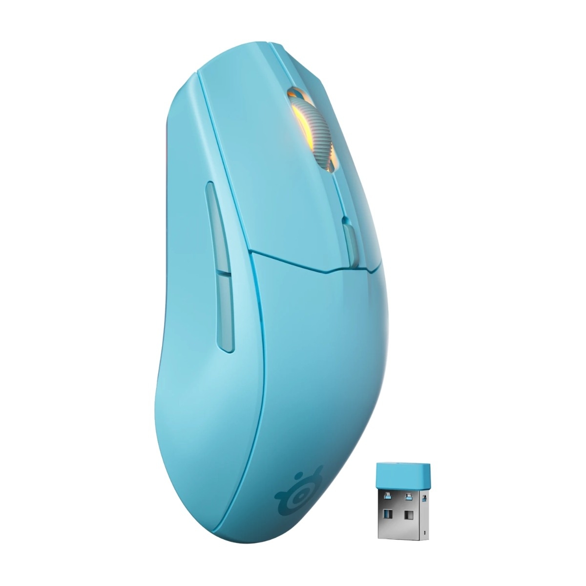 SteelSeries Rival 3 Gen 2 trådløs gaming mus, aqua billede 2