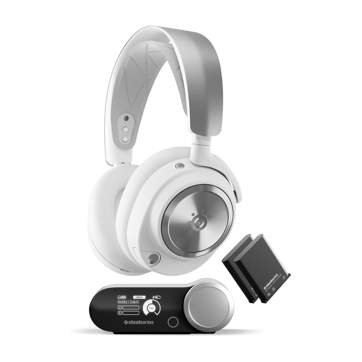 Steelseries Arctis Nova Pro Wireless gaming headset, hvid billede 1