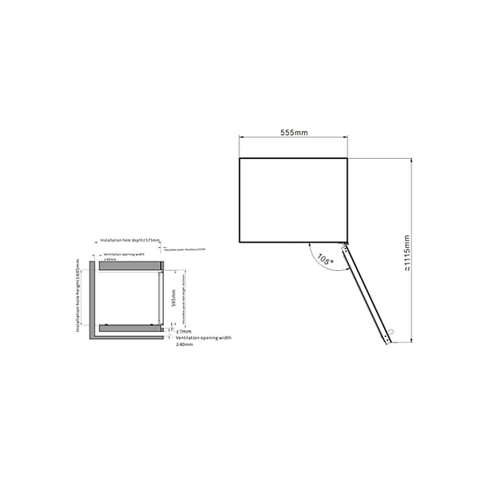 Witt WI6060T-2B26 Wine Cooler billede 6
