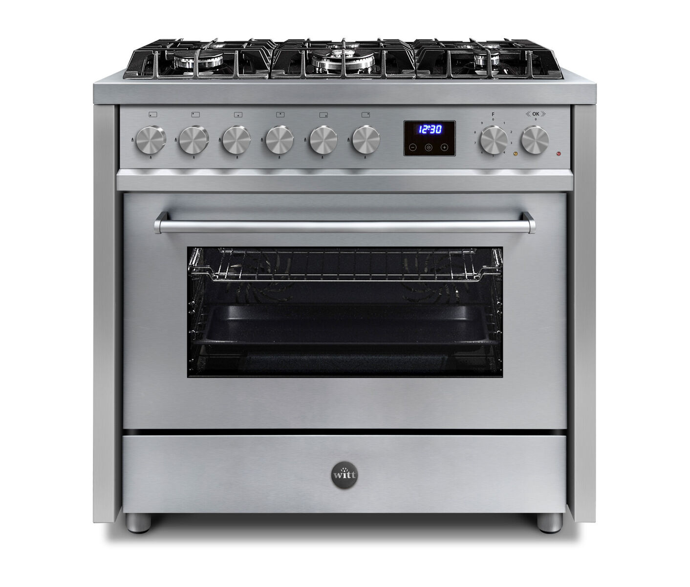 Witt Embrace 90 Gas S Gas Cooker Stainless Steel Gaskomfur